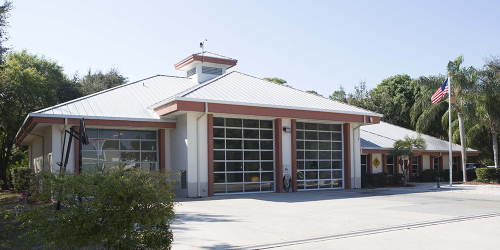 front exterior of station 43 building
