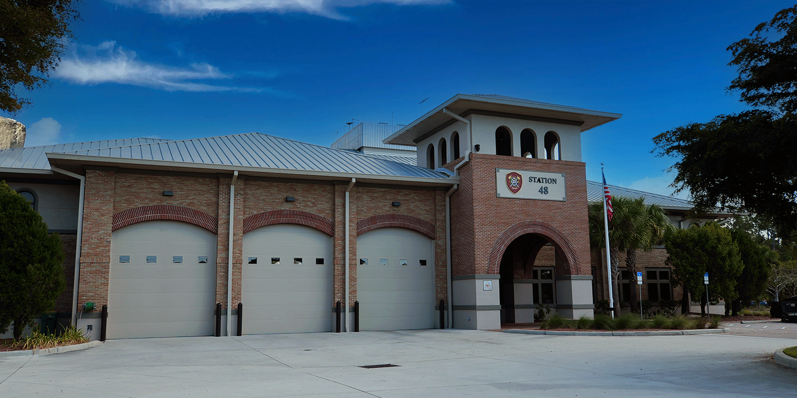 front exterior of station 48 building